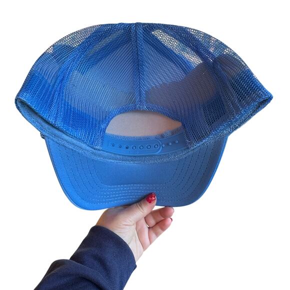 Montana Snap Back Foam Trucker Hat Dad Foam Cap Mesh Back Retro Script Sweatband - Picture 3 of 5